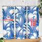 Custom Football Cape Verde Blue Sharks Skinny Tumbler Rise Again Island