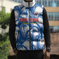 Custom Football Cape Verde Blue Sharks Sleeveless Puffer Jacket Rise Again Island