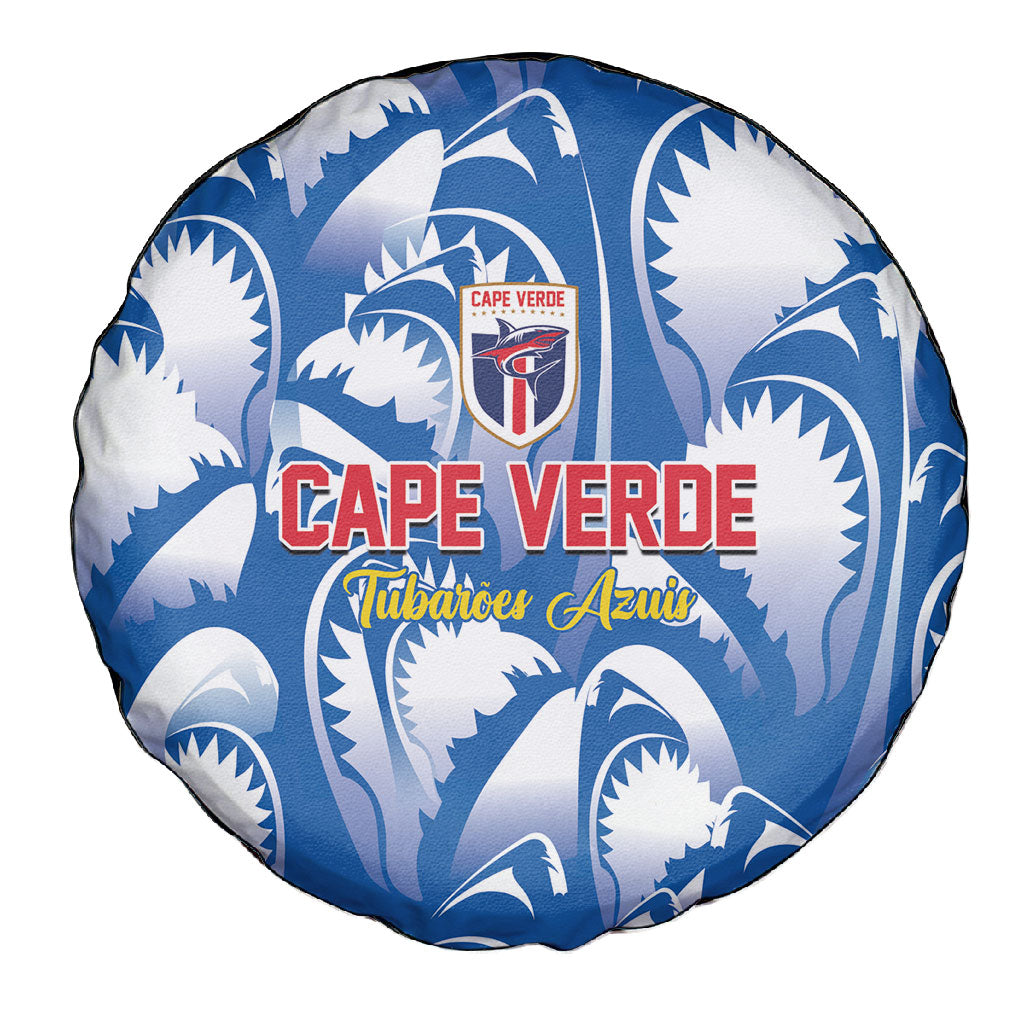 Football Cape Verde Blue Sharks Spare Tire Cover Rise Again Island