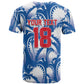 Custom Football Cape Verde Blue Sharks T shirt Rise Again Island