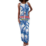 Custom Football Cape Verde Blue Sharks Tank Maxi Dress Rise Again Island