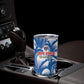 Custom Football Cape Verde Blue Sharks Tumbler Cup Rise Again Island