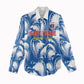 Custom Football Cape Verde Blue Sharks Women Casual Shirt Rise Again Island