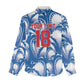 Custom Football Cape Verde Blue Sharks Women Casual Shirt Rise Again Island