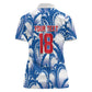 Custom Football Cape Verde Blue Sharks Women Polo Shirt Rise Again Island