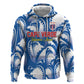 Custom Football Cape Verde Blue Sharks Zip Hoodie Rise Again Island
