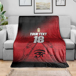 Custom Egypt Football Blanket The Pharaohs Eye of Horus