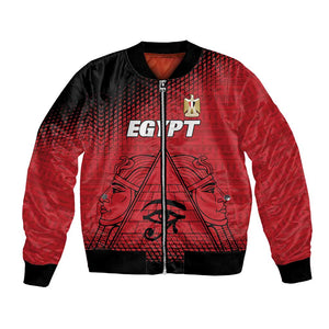 Custom Egypt Football Bomber Jacket The Pharaohs Eye of Horus