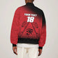 Custom Egypt Football Bomber Jacket The Pharaohs Eye of Horus