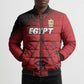 Custom Egypt Football Bomber Puffer Jacket The Pharaohs Eye of Horus