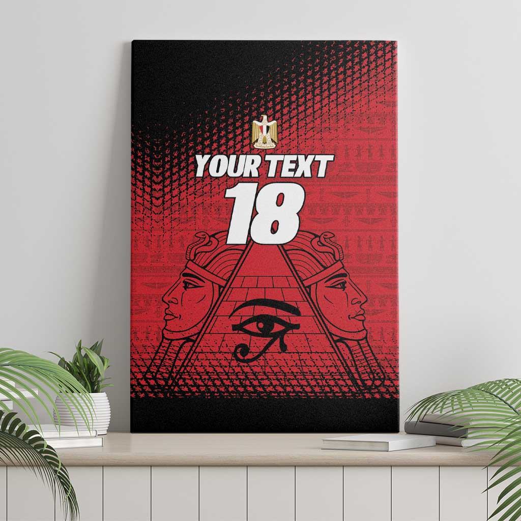 Custom Egypt Football Canvas Wall Art The Pharaohs Eye of Horus
