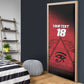 Custom Egypt Football Door Cover The Pharaohs Eye of Horus