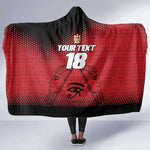Custom Egypt Football Hooded Blanket The Pharaohs Eye of Horus