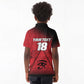 Custom Egypt Football Kid Polo Shirt The Pharaohs Eye of Horus