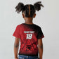 Custom Egypt Football Kid T shirt The Pharaohs Eye of Horus