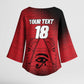 Custom Egypt Football Kimono Sleeve Blouse The Pharaohs Eye of Horus