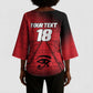 Custom Egypt Football Kimono Sleeve Blouse The Pharaohs Eye of Horus