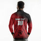 Custom Egypt Football Long Sleeve Polo Shirt The Pharaohs Eye of Horus
