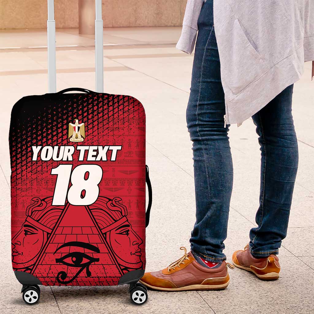 Custom Egypt Football Luggage Cover The Pharaohs Eye of Horus