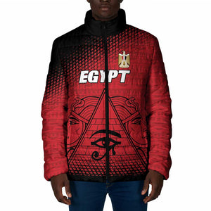 Custom Egypt Football Padded Jacket The Pharaohs Eye of Horus