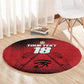 Custom Egypt Football Round Carpet The Pharaohs Eye of Horus