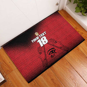 Custom Egypt Football Rubber Doormat The Pharaohs Eye of Horus