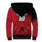 Custom Egypt Football Sherpa Hoodie The Pharaohs Eye of Horus