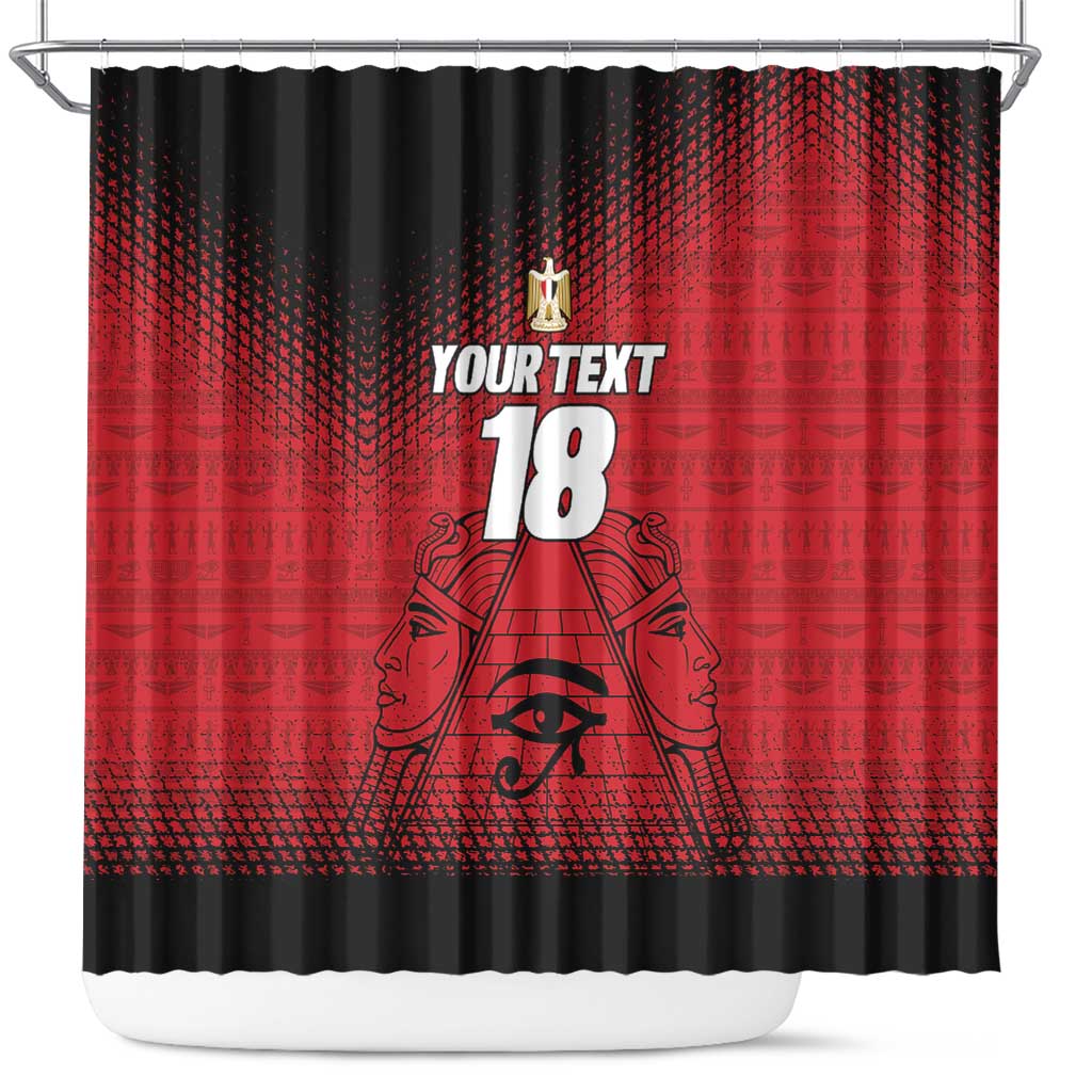 Custom Egypt Football Shower Curtain The Pharaohs Eye of Horus
