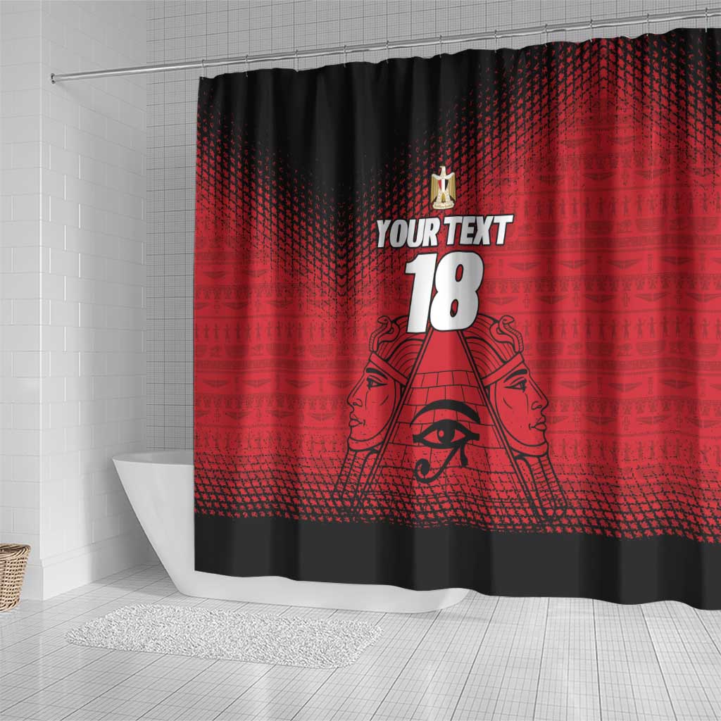 Custom Egypt Football Shower Curtain The Pharaohs Eye of Horus