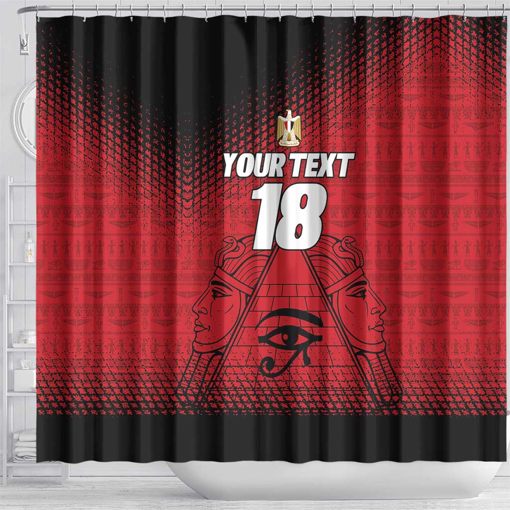 Custom Egypt Football Shower Curtain The Pharaohs Eye of Horus