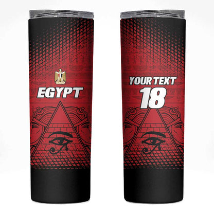 Custom Egypt Football Skinny Tumbler The Pharaohs Eye of Horus