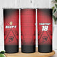 Custom Egypt Football Skinny Tumbler The Pharaohs Eye of Horus