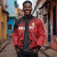 Custom Egypt Football Sleeve Zip Bomber Jacket The Pharaohs Eye of Horus