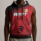 Custom Egypt Football Sleeveless Hoodie The Pharaohs Eye of Horus