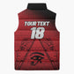 Custom Egypt Football Sleeveless Puffer Jacket The Pharaohs Eye of Horus