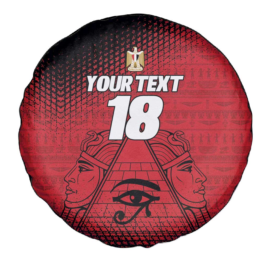 Custom Egypt Football Spare Tire Cover The Pharaohs Eye of Horus
