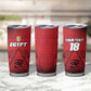 Custom Egypt Football Tumbler Cup The Pharaohs Eye of Horus