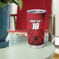 Custom Egypt Football Tumbler Cup The Pharaohs Eye of Horus