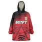 Custom Egypt Football Wearable Blanket Hoodie The Pharaohs Eye of Horus
