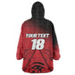 Custom Egypt Football Wearable Blanket Hoodie The Pharaohs Eye of Horus