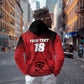 Custom Egypt Football Zip Hoodie The Pharaohs Eye of Horus