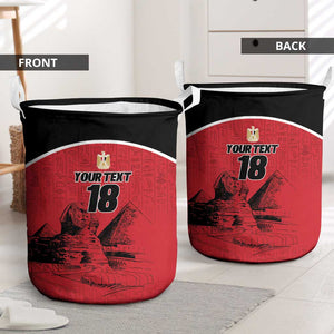Custom Egypt Football Laundry Basket Pharaohs Heritage Pyramid