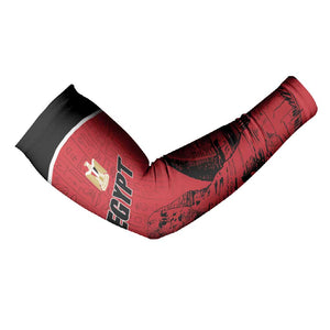 Custom Egypt Football Arm Sleeves Pharaohs Heritage Pyramid