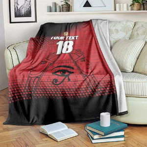 Custom Egypt Football Blanket Pharaohs Heritage Pyramid