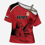 Custom Egypt Football Cross Shoulder Shirt Pharaohs Heritage Pyramid
