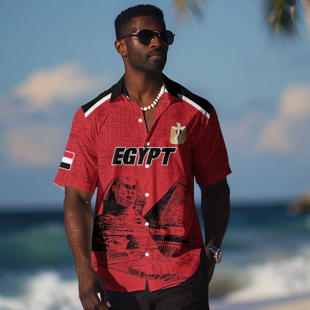 Custom Egypt Football Hawaiian Shirt Pharaohs Heritage Pyramid