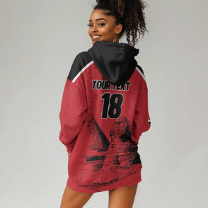 Custom Egypt Football Hoodie Dress Pharaohs Heritage Pyramid