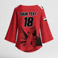 Custom Egypt Football Kimono Sleeve Blouse Pharaohs Heritage Pyramid