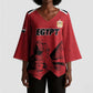 Custom Egypt Football Kimono Sleeve Blouse Pharaohs Heritage Pyramid