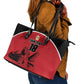 Custom Egypt Football Leather Tote Bag Pharaohs Heritage Pyramid